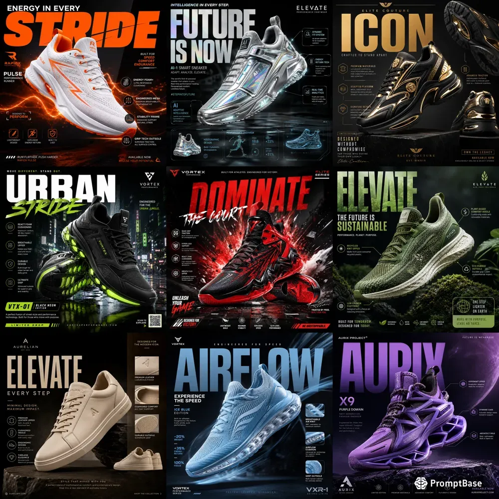 Premium Sneaker Poster Sets