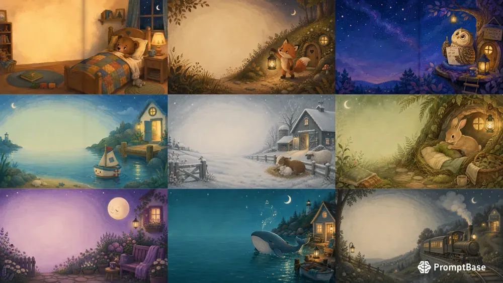 Bedtime Story Spread Pages