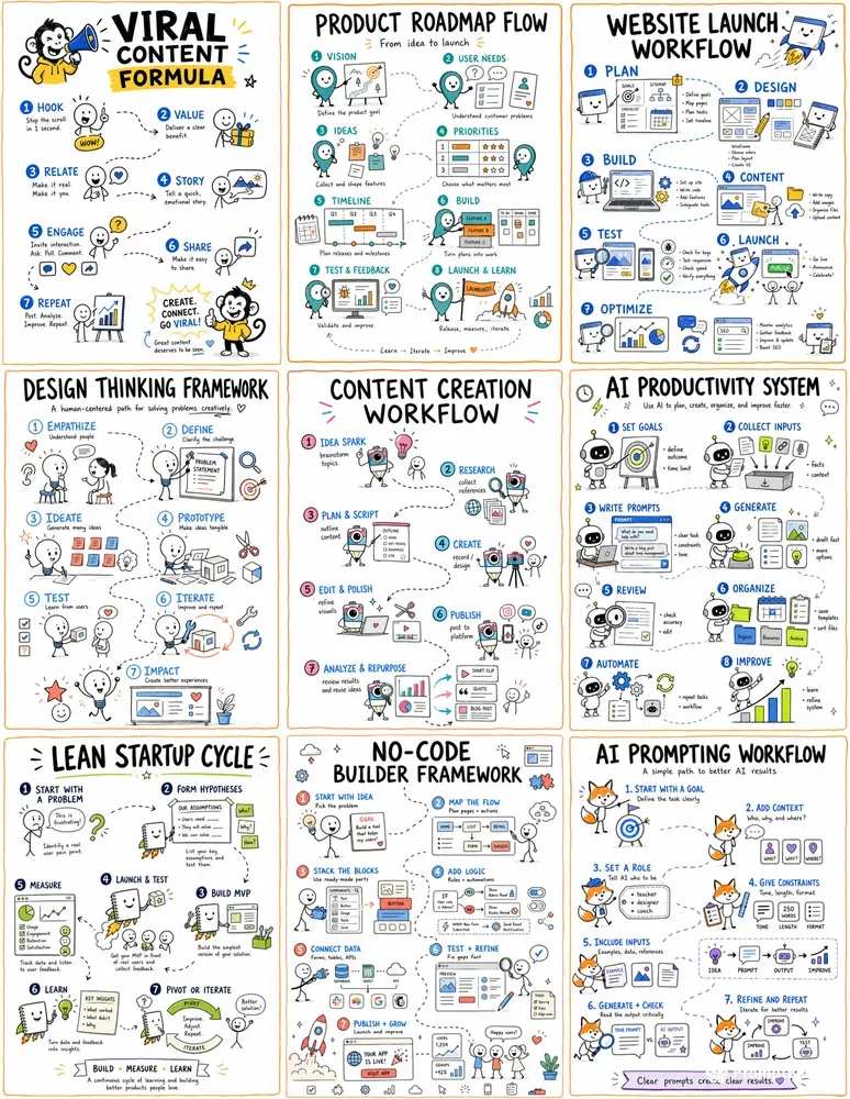 Doodle Framework Infographics