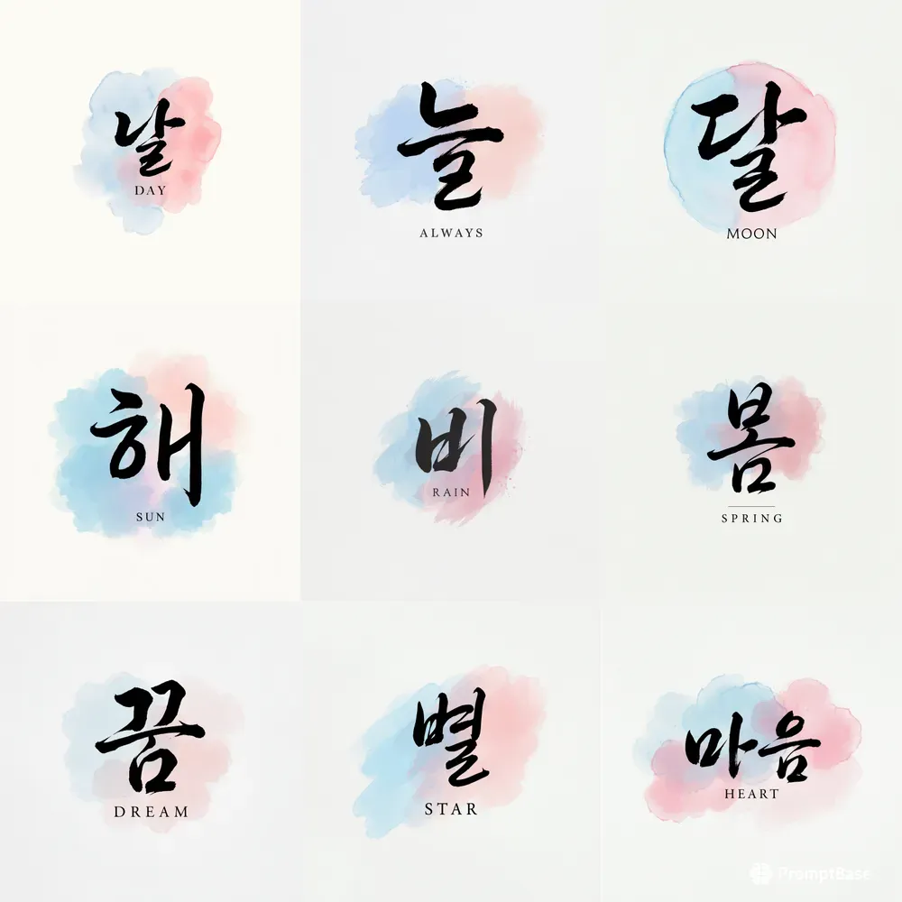 Modern Korean Typography Art