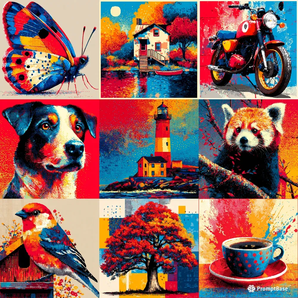 Pixel Kawaii Pop Mosaic Art