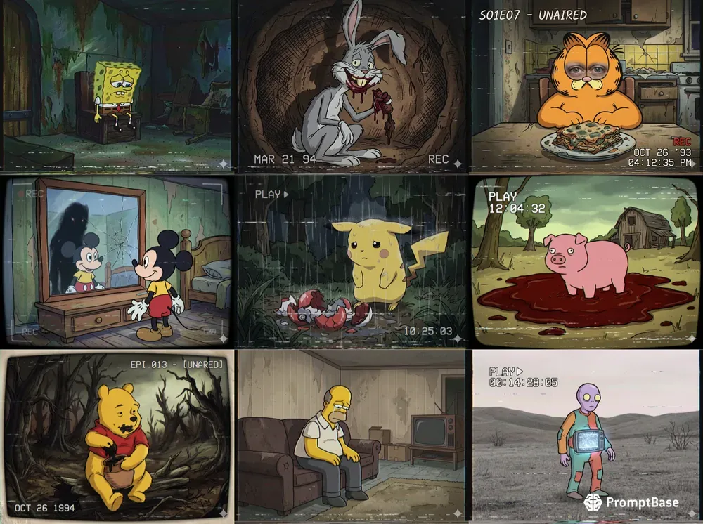 Dark Lost Episodes Of Famous Cartoons