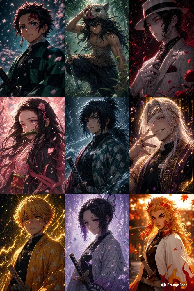 Demon Slayer Realistic Anime Portraits