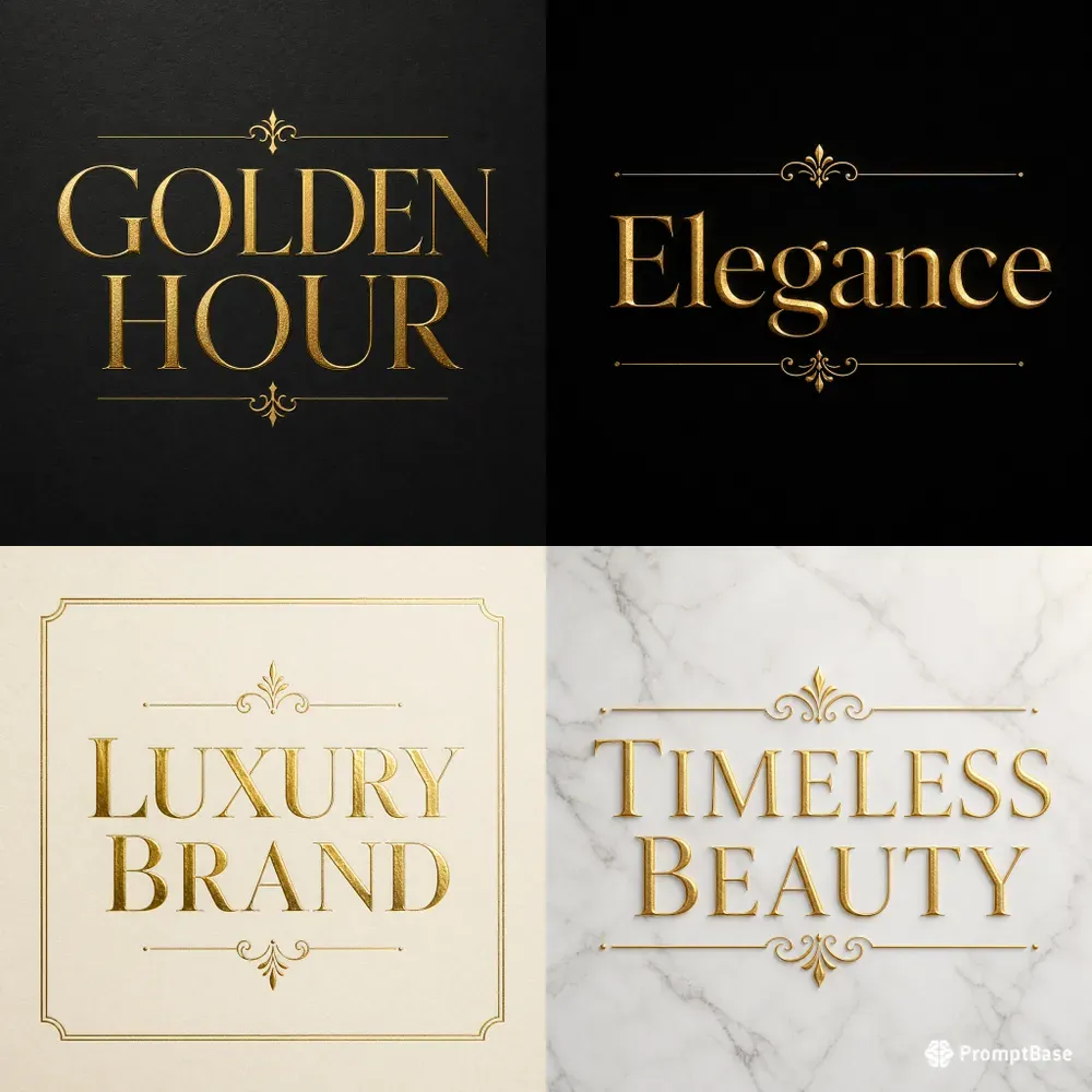 Luxury Gold Foil Text Generator