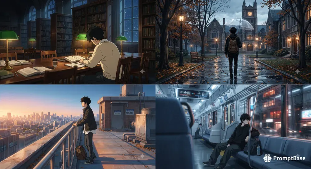 Anime University Cinematic Scenes
