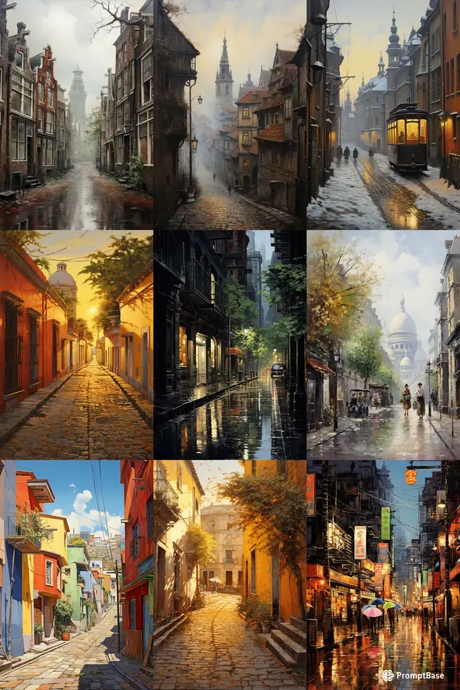Acrylic City Streets