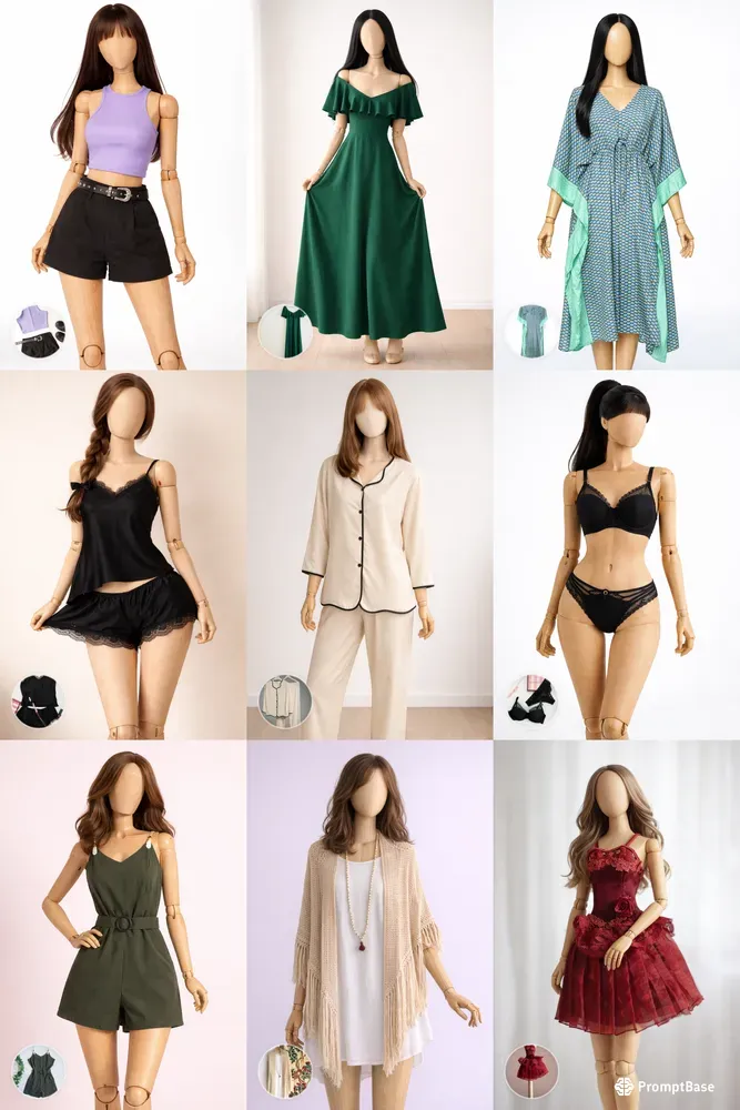 Clothing Mockup On Mannequin Generator