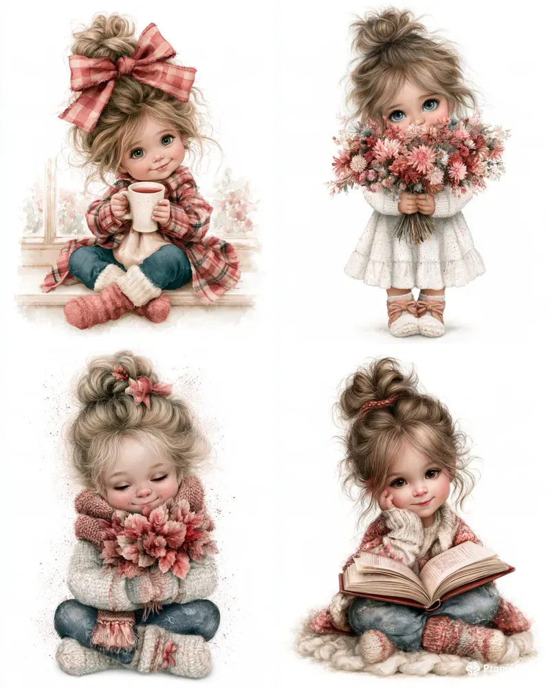 Cute Girl Pod Art
