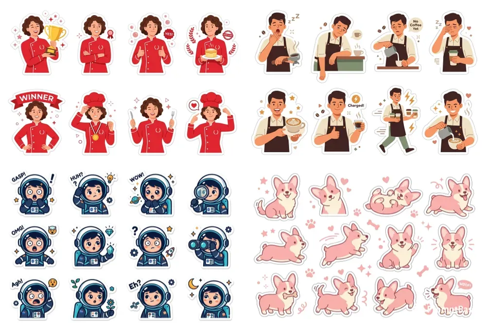 Character Expression Stickers