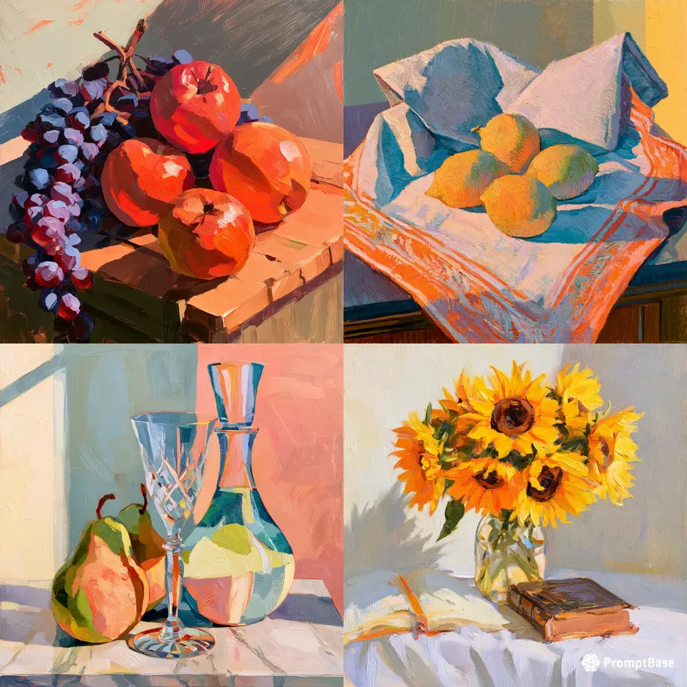 Vibrant Postimpressionist Still Lifes