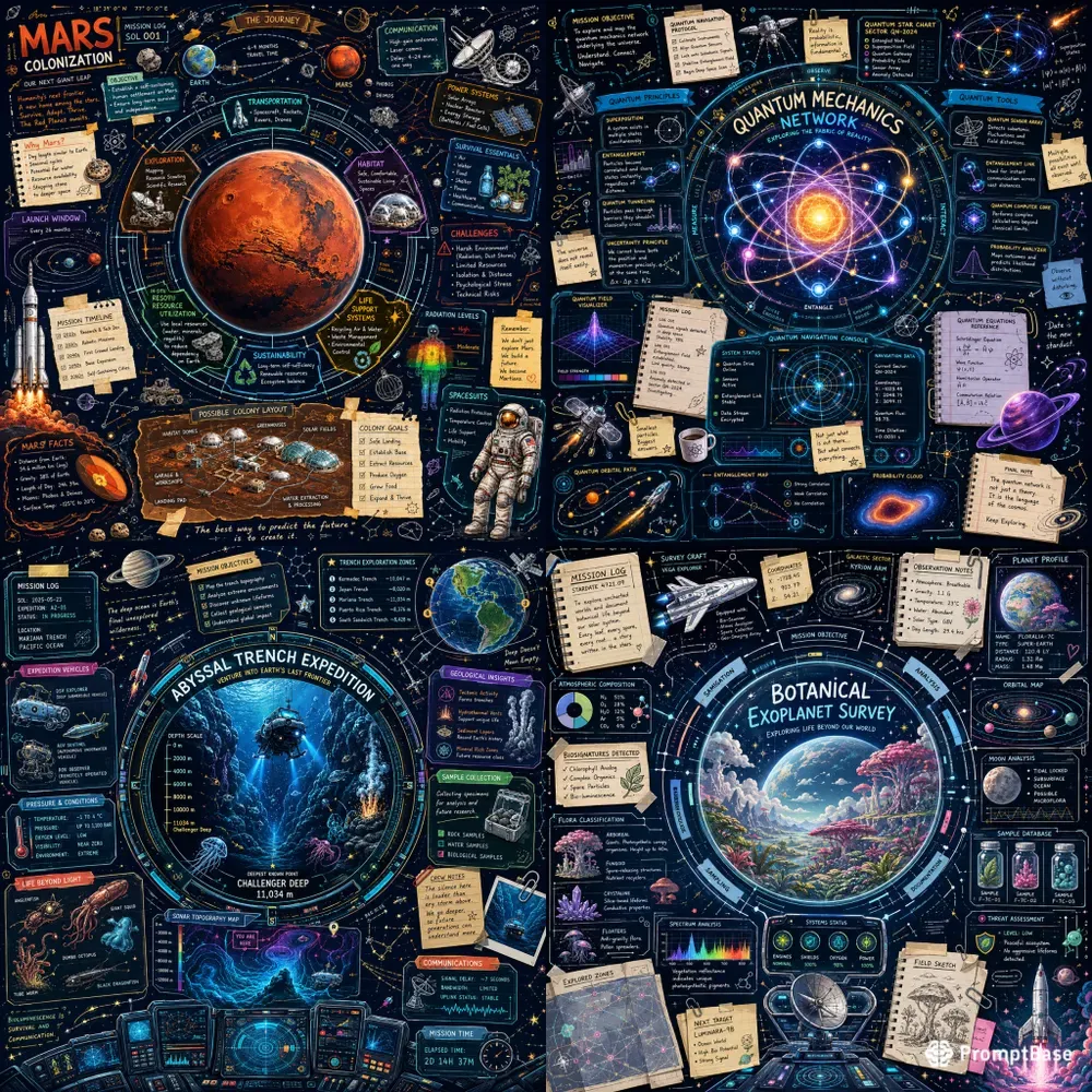 Galactic Mission Journal Visual Assets