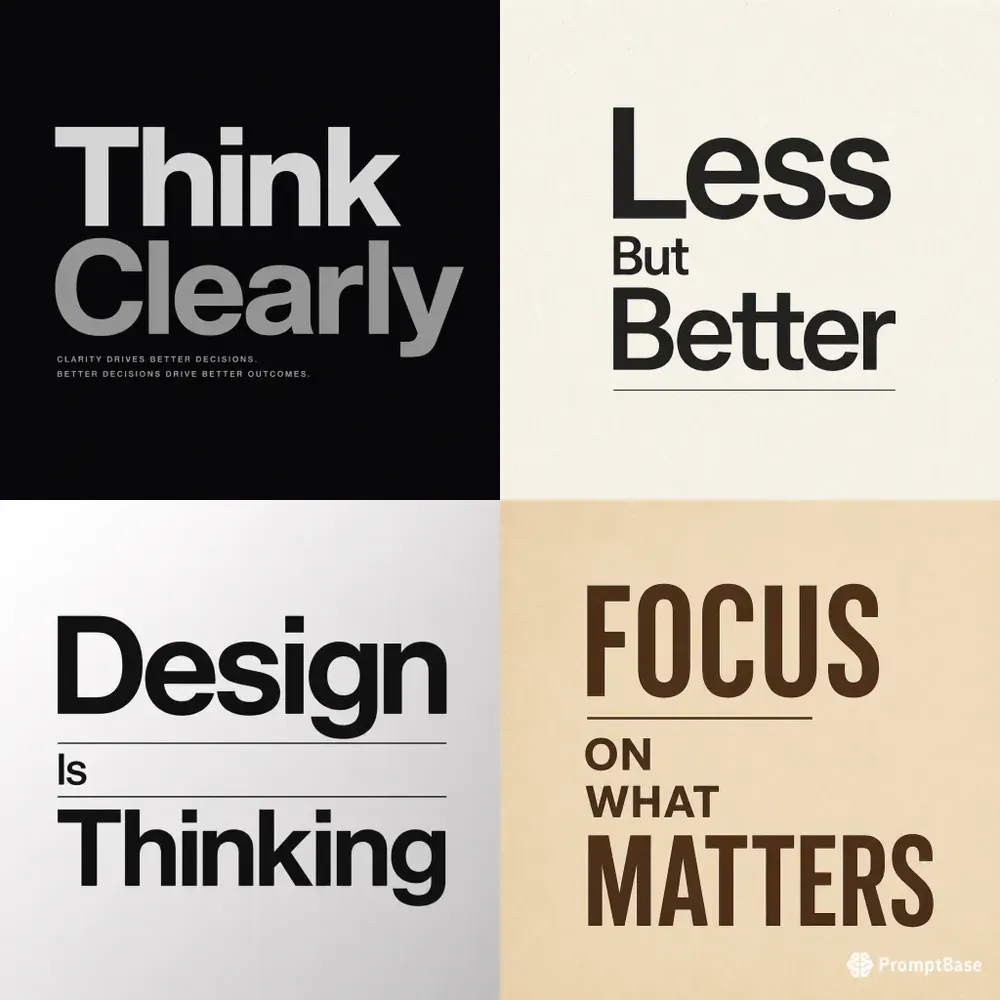 Minimalist Sans Poster Texts