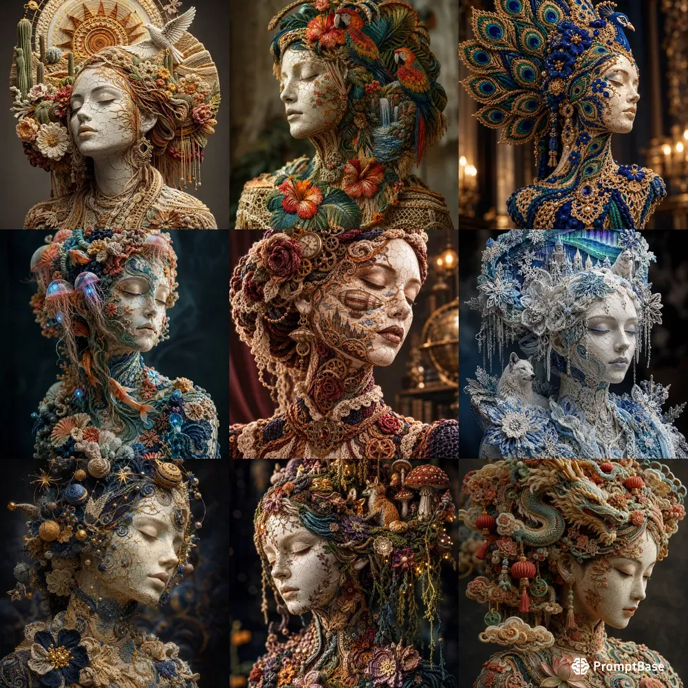 Luxury Textile Portraits