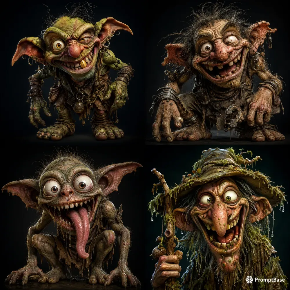 Grotesque Cartoon Oddballs
