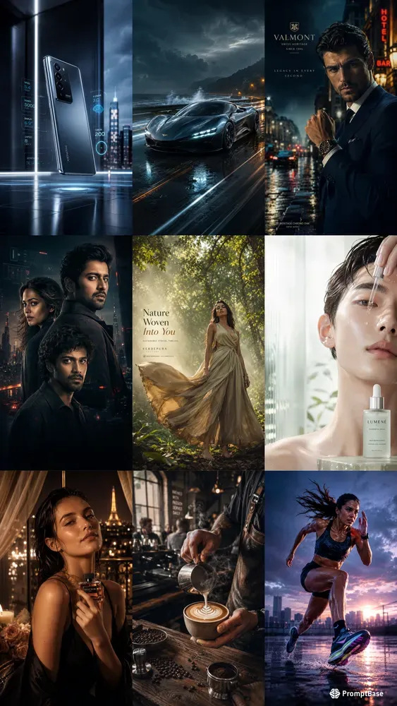Cinematic Ad Photography Posters