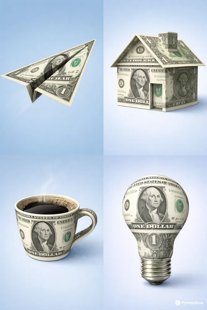 Us Dollar Bill Object Art