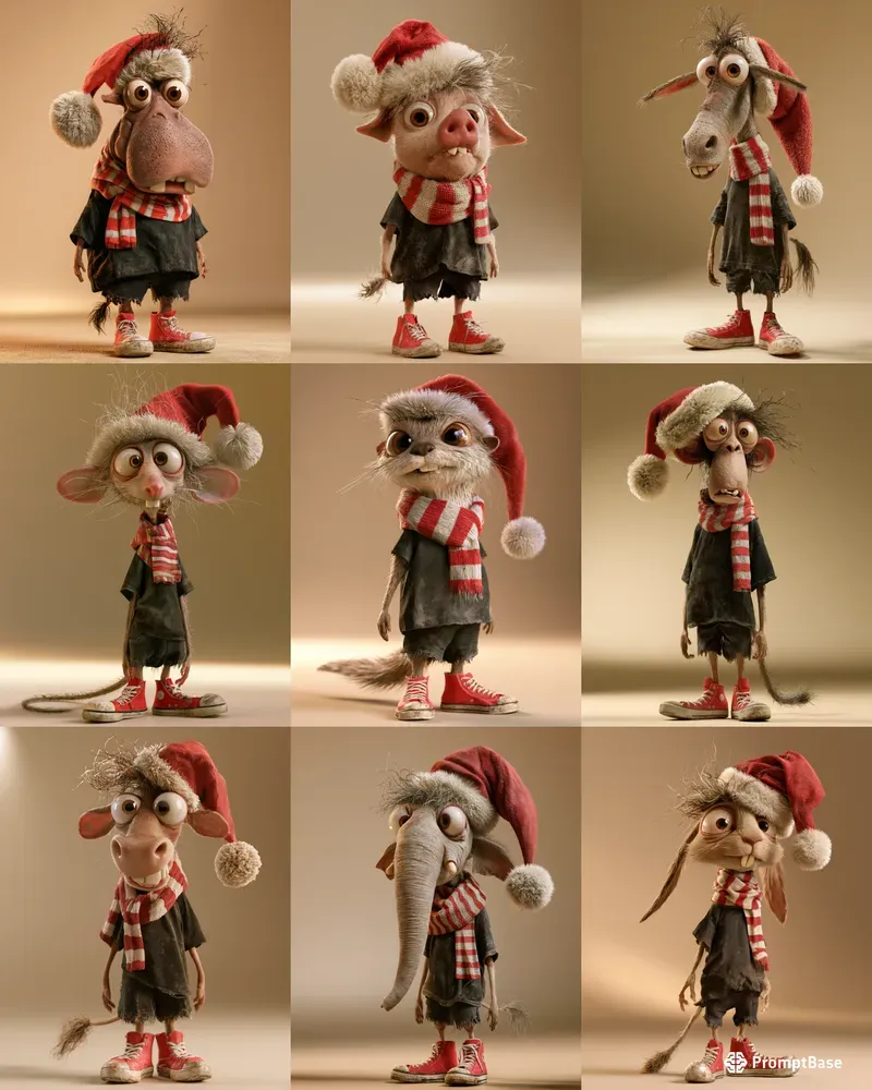 Weird Cute Christmas Animals