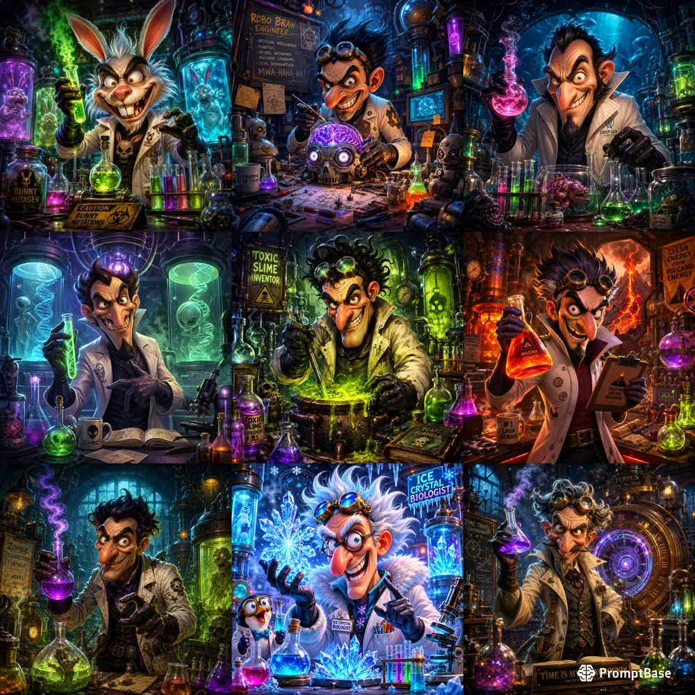 Mad Cartoon Scientists