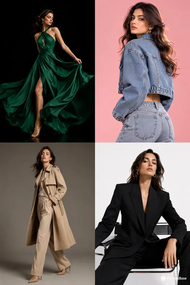 Studio Fashion Editorial Model Shots
