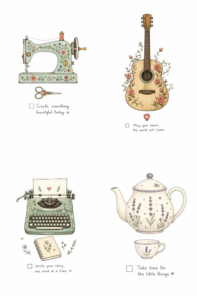 Minimal Hobby Checklist Art