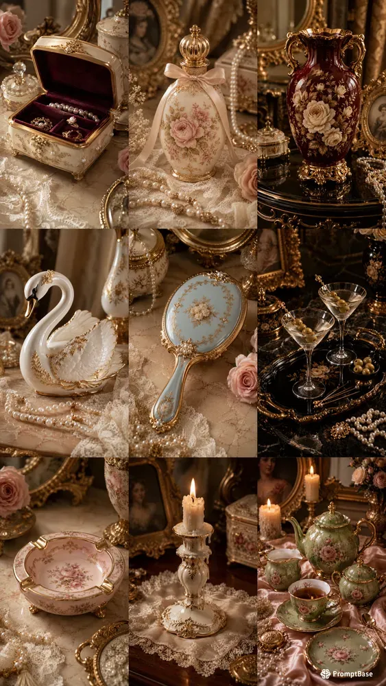Vanity Photorealistic Porcelain Objects