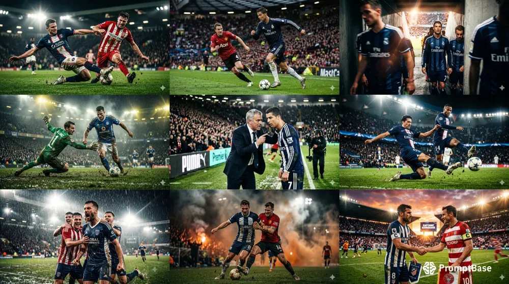 Cinematic Football Action Style