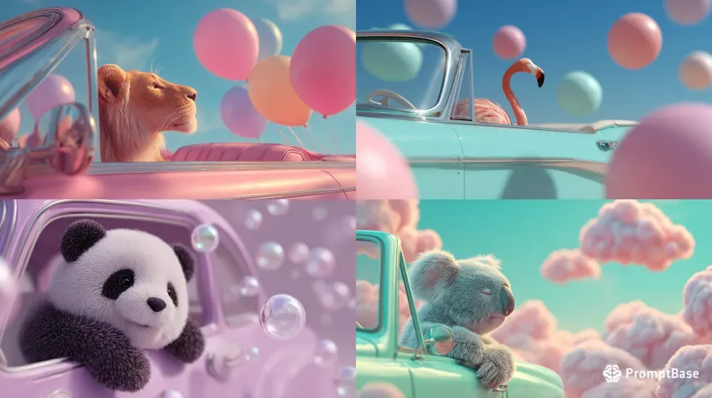 Joyrides In Pastel Air