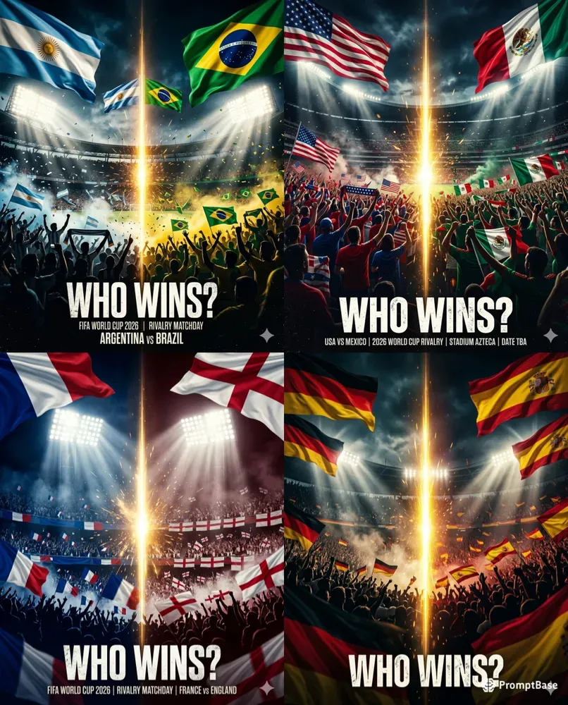 Fifa 2026 Rivalry Match Posters