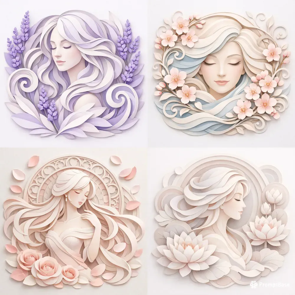 Elegant Paper Cut Portrait Generator