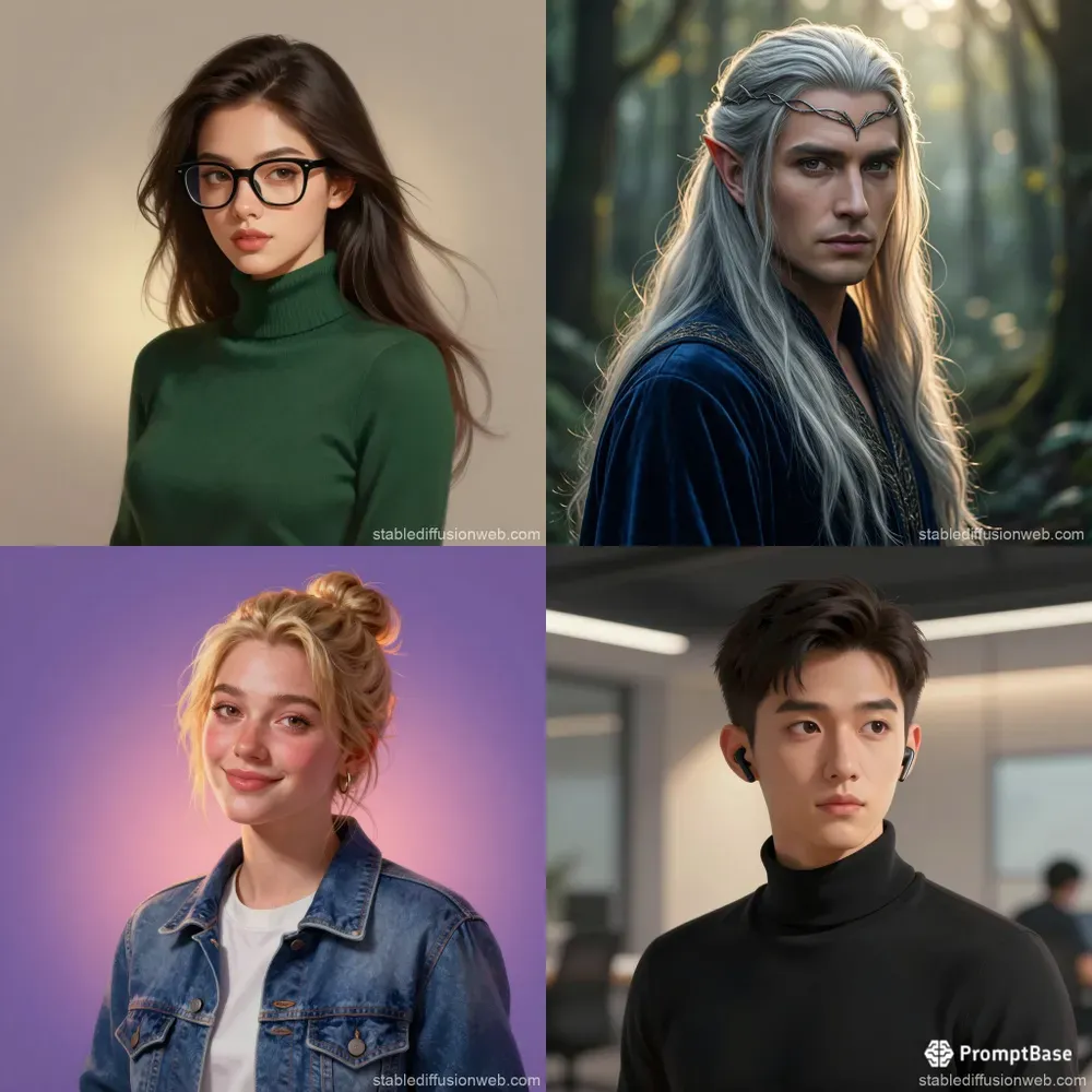 Semirealistic Character Portrait Art