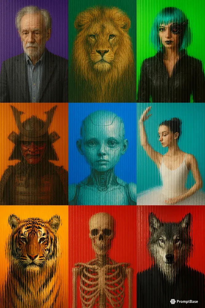 Glass Distortion Portrait Effects