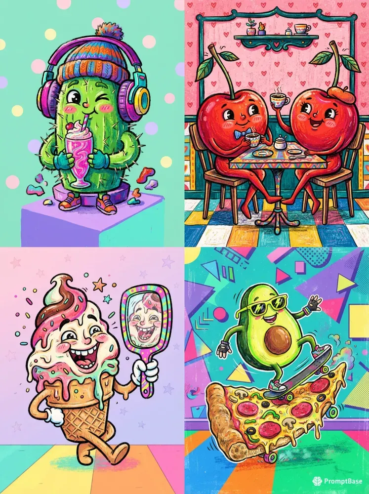 Vibrant Pop Surrealism Bundles