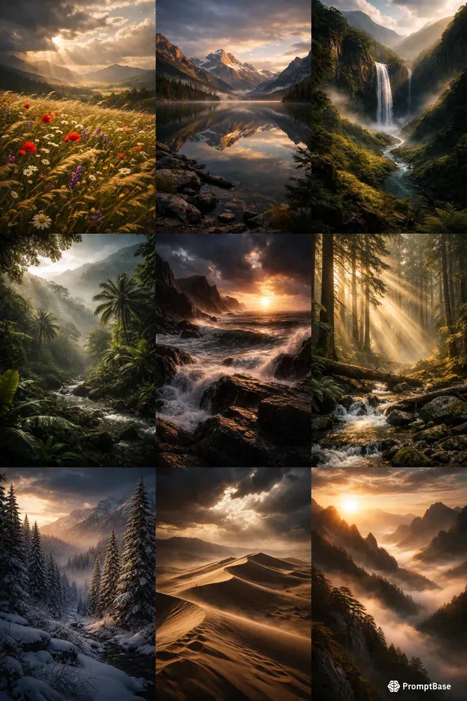 Cinematic Nature Scene Photos