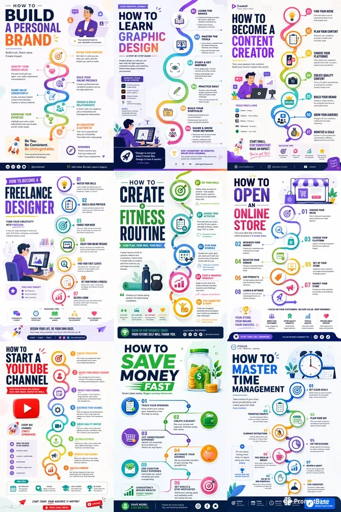 Modern Infographic Poster Packs