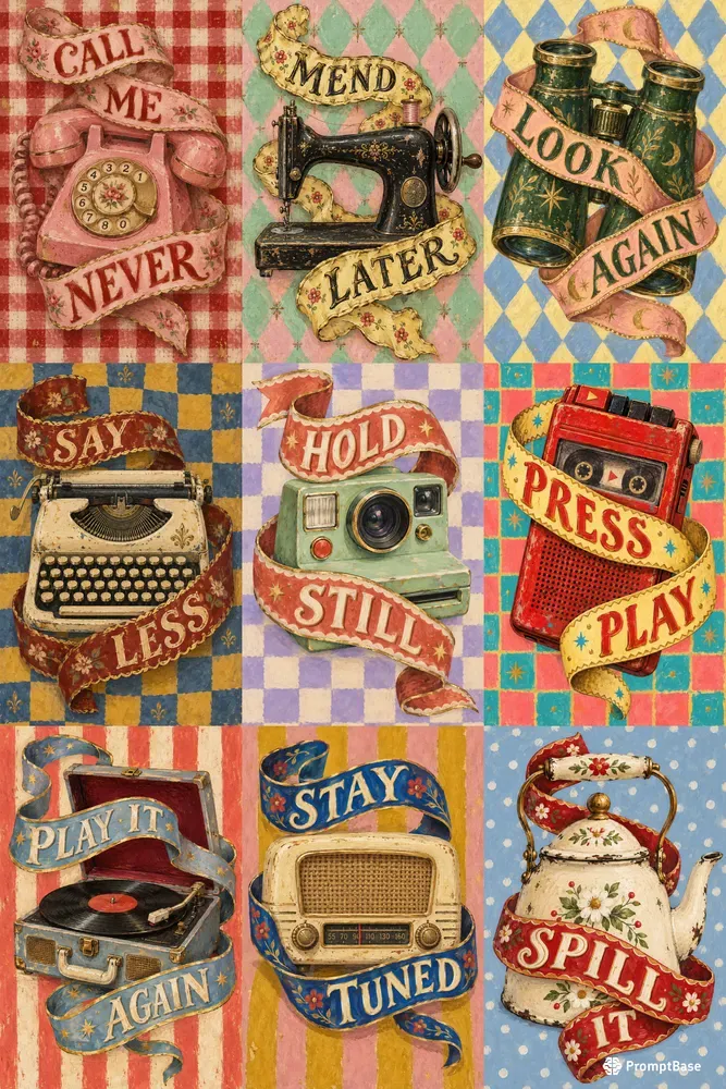 Heirloom Ribbon Posters