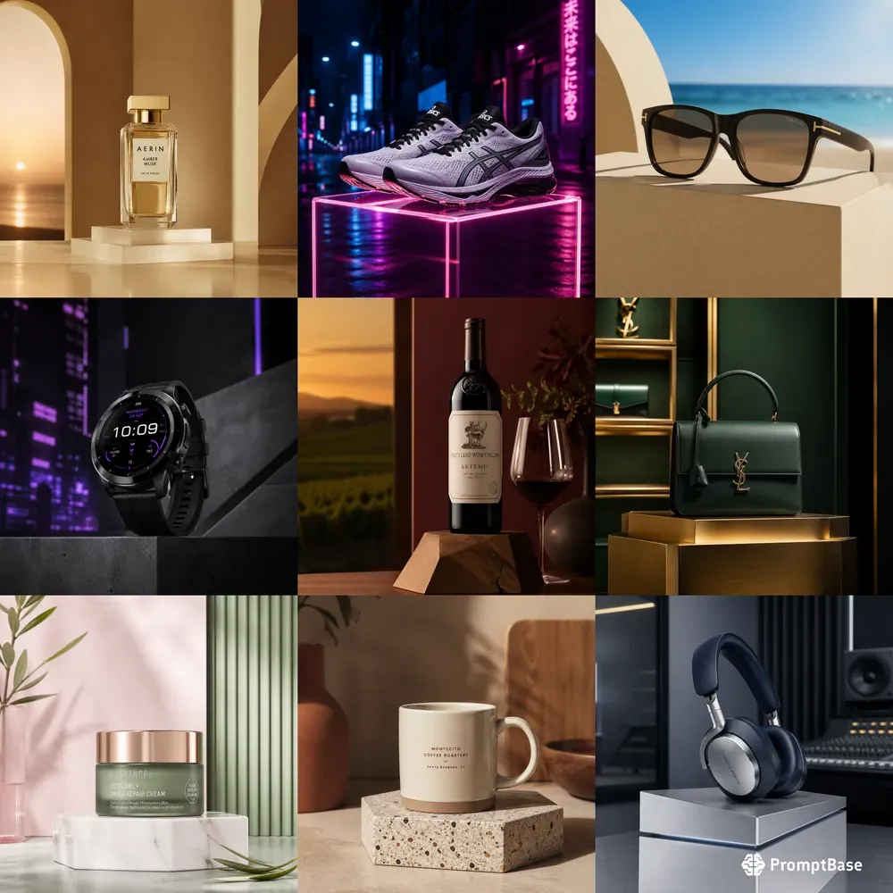 Hyperrealistic Ecommerce Product Stages