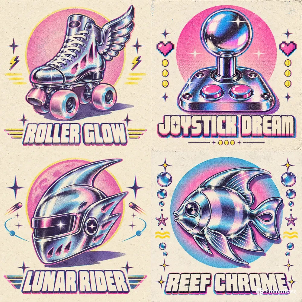 Chrome Riso Album Icons