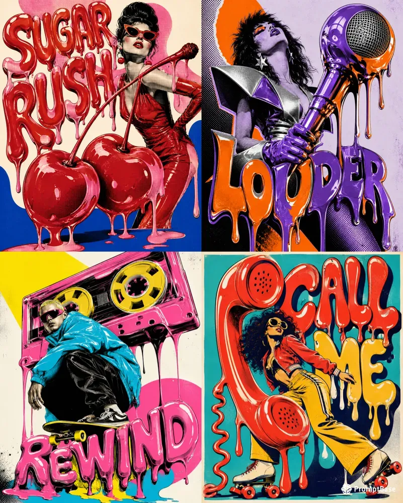 Gloss Melt Pop Posters