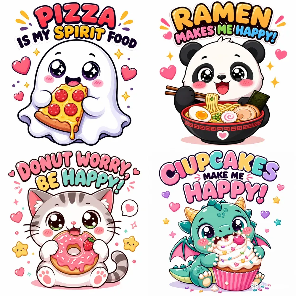 Kawaii Food Characters