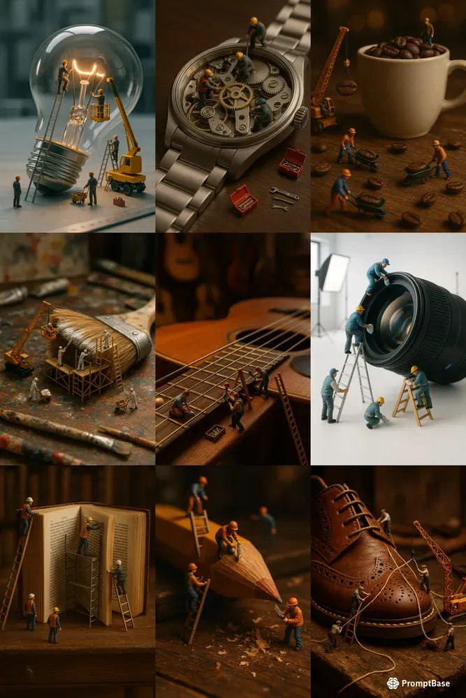 Tiny Builders Constructing Giant Objects