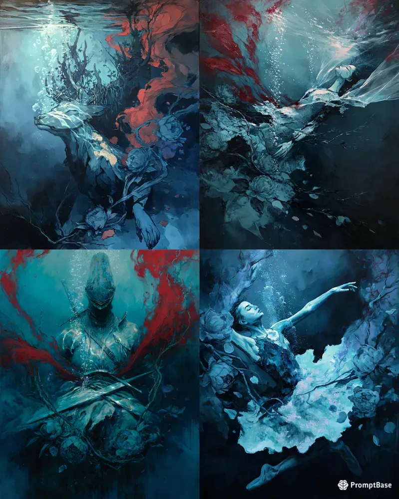 Drowned Dark Fantasy Portraits