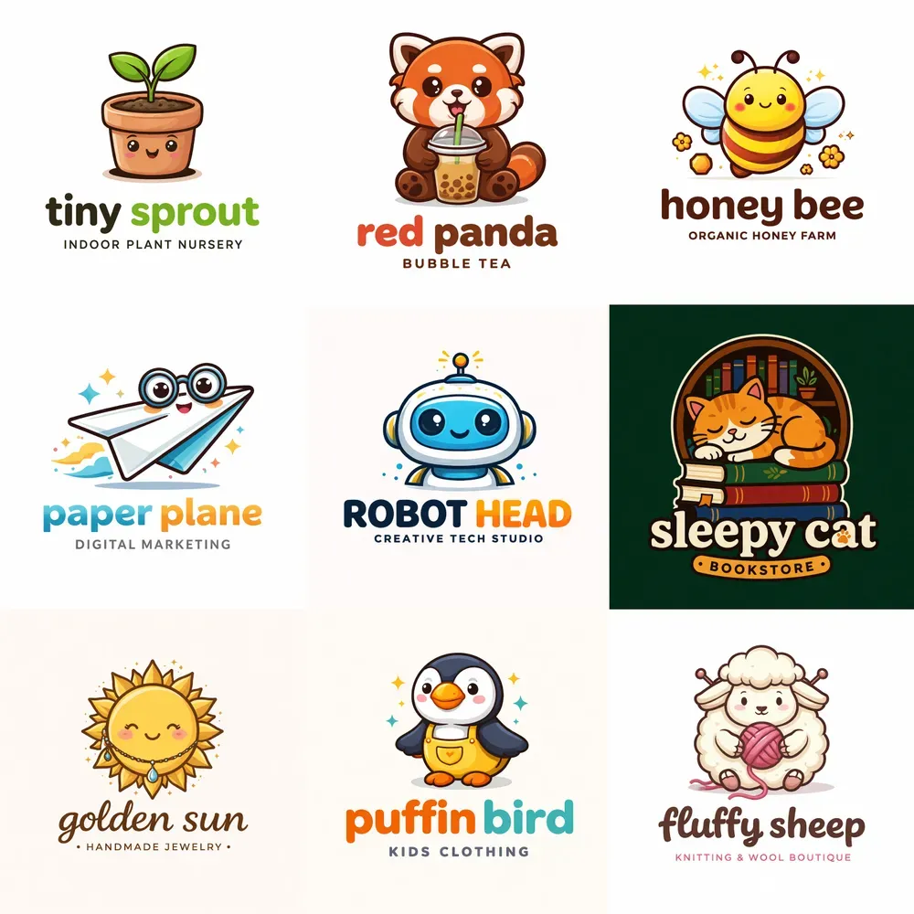 Minimal Vector Mascot Logo Generator