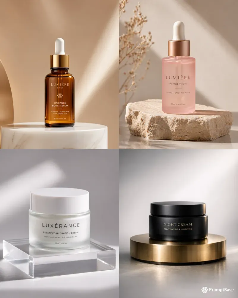 Ultrarealistic Luxury Skincare Studios