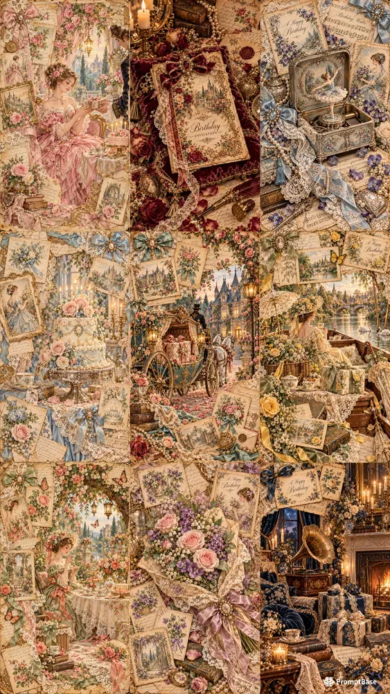 Victorian Birthday Party Junk Journals