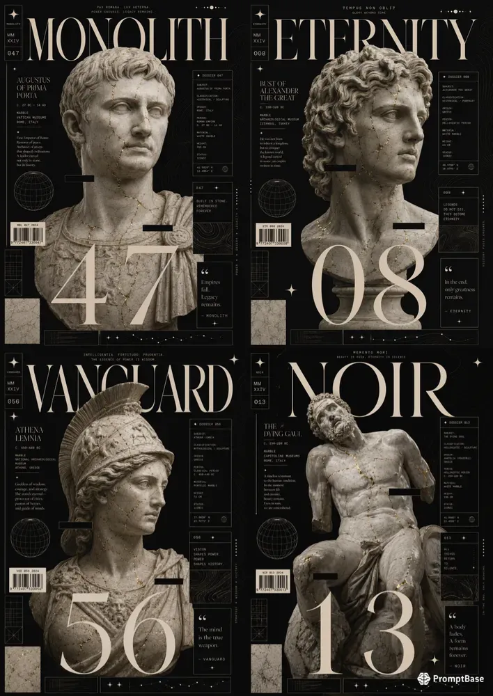 Luxury Marble Editorial Poster Generator