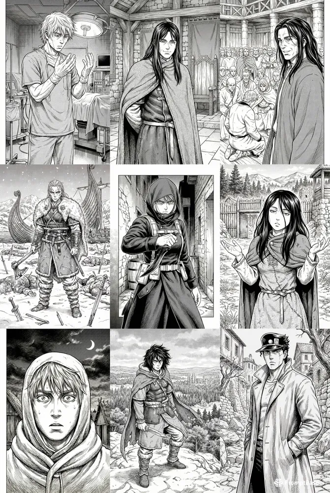 Yukimura Style Vinland Saga Manga Art