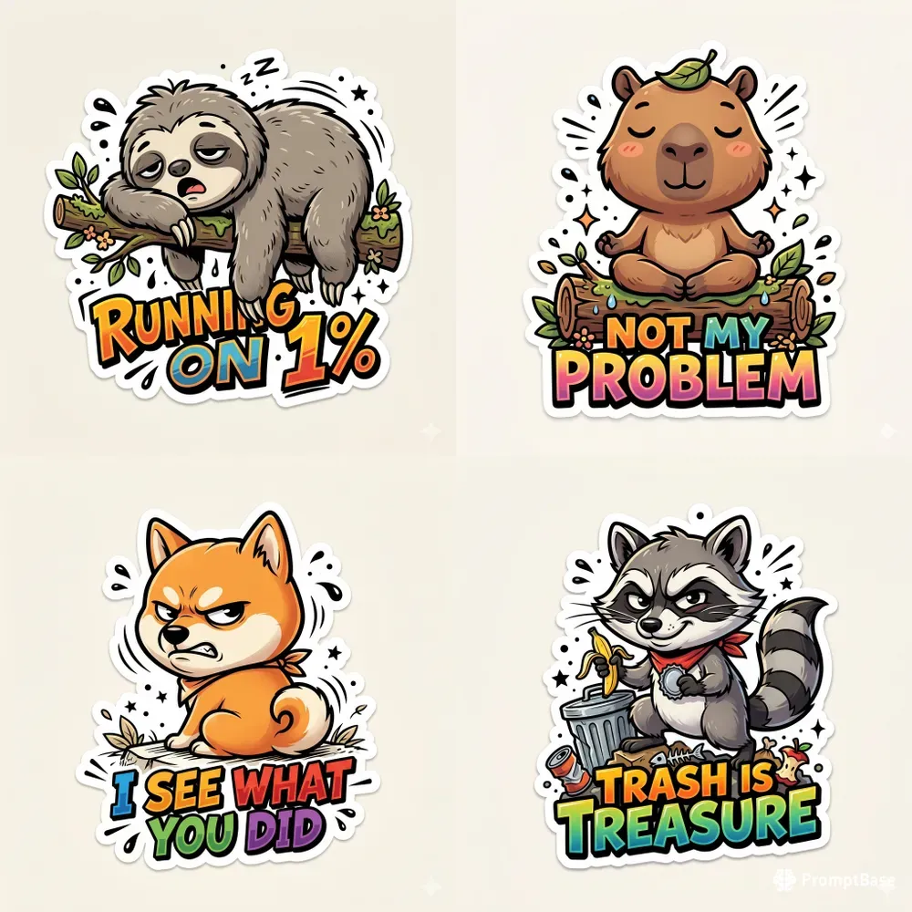 Sarcastic Comic Sticker Art Generator