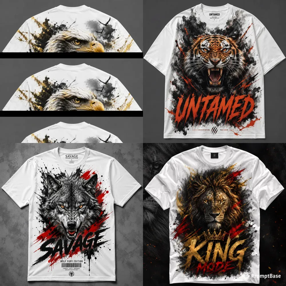 Fury Animal Graphic Tshirts