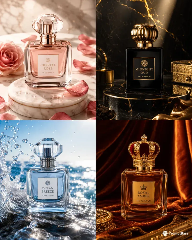 Luxury Perfume Commercial Photo Generator