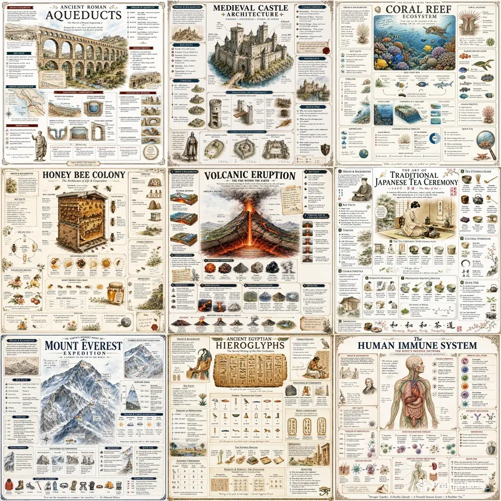 Vintage Educational Posters